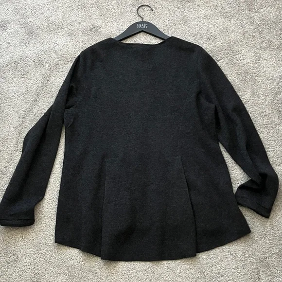 Stunning Eileen Fisher Wool Knit Sweater/Jacket - Picture 4 of 12
